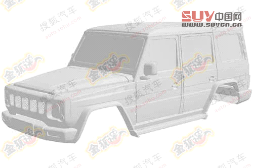 奔馳G55翻版—北汽B80V民用版曝光