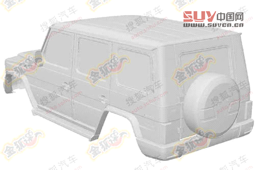 奔馳G55翻版—北汽B80V民用版曝光