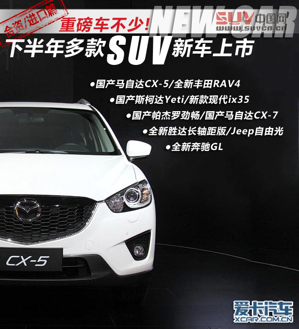 重磅車不少！多款合資進口SUV將上市