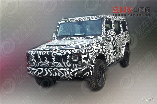 曝北汽B80諜照 外觀設計仿奔馳G-Class