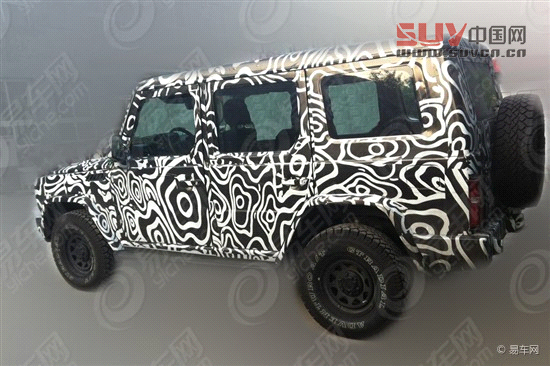 曝北汽B80諜照 外觀設計仿奔馳G-Class