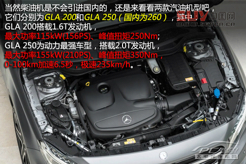 奔馳GLA官圖解析