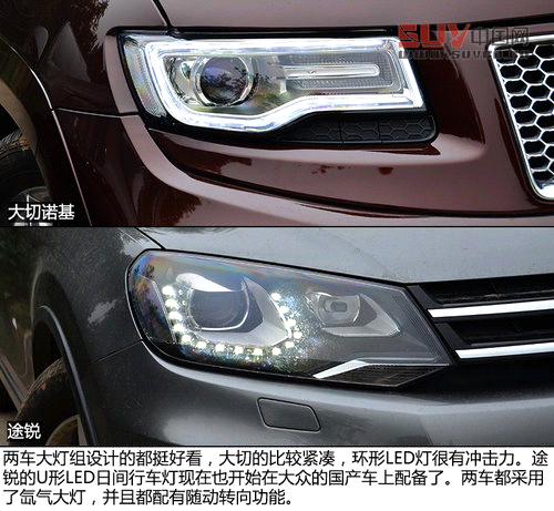 硬漢與俊男 Jeep大切諾基對比大眾途銳