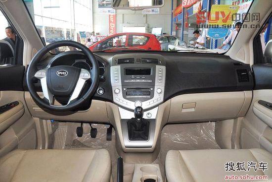 比亞迪 S6 實拍 內飾 圖片