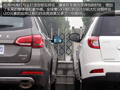 自主牌品SUV之爭 哈佛H6對比全球鷹GX7