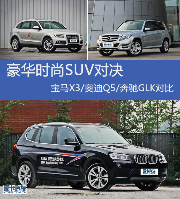 時(shí)尚SUV對(duì)決   寶馬X3奧迪Q5奔馳GLK
