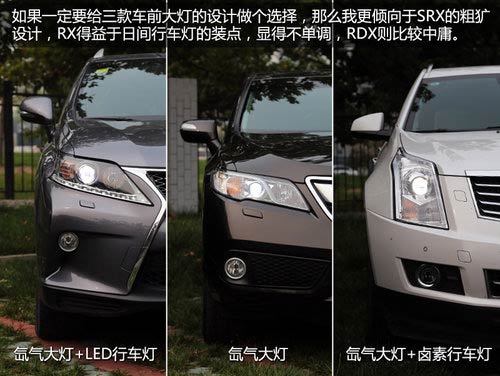 抉擇之X計劃 SRX/RDX/RX豪華SUV全面對比