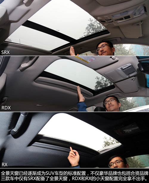 抉擇之X計劃 SRX/RDX/RX豪華SUV全面對比