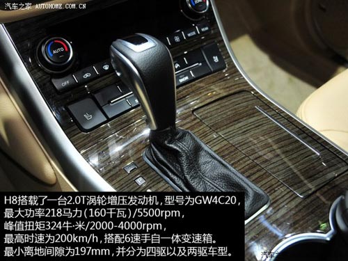 哈弗長城汽車哈弗H82014款 2.0T 四驅豪華型