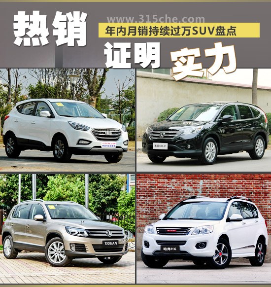 熱銷證明實力 年內月銷持續過萬SUV盤點