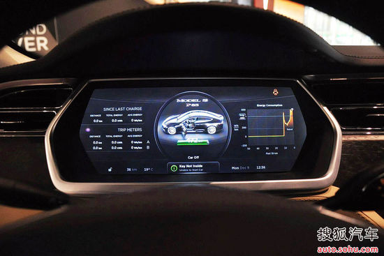 Tesla Model S 實(shí)拍 內(nèi)飾 圖片