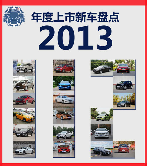 共112款新車型上市 2013年上市新車盤點