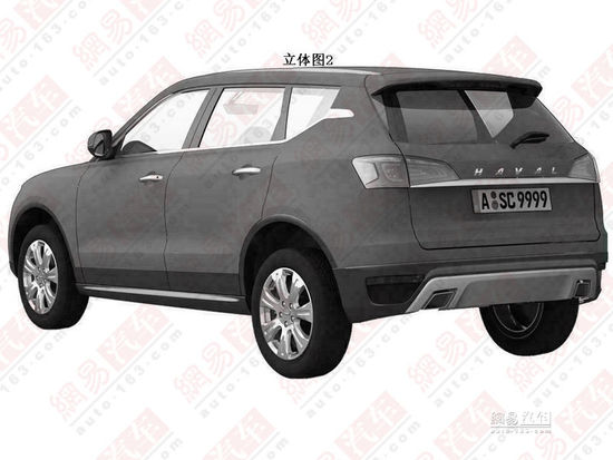 明年底上市 疑似哈弗H7量產版圖片曝光