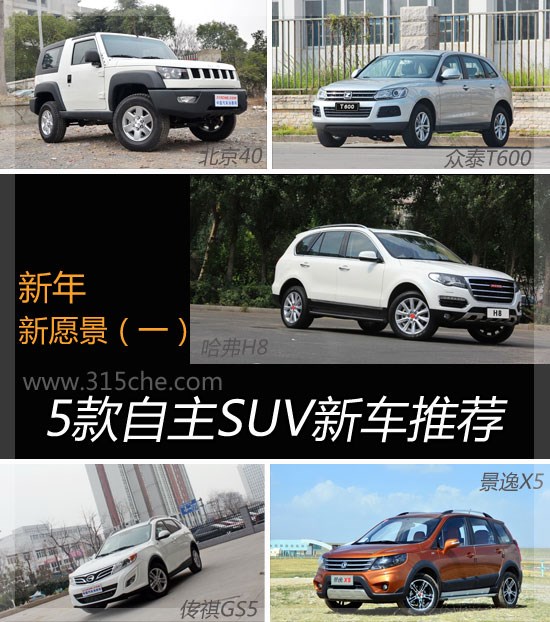 新年新愿景 5款自主品牌SUV新車推薦
