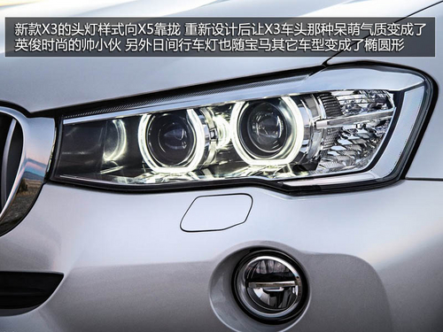 增加設計套裝/后輪驅動 新款寶馬X3解析
