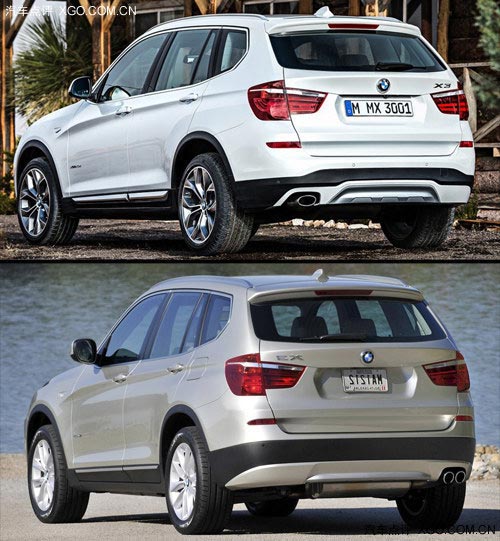 不只是帥一點 寶馬新老款X3官圖對比