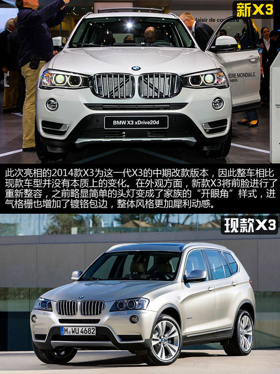 全新一代寶馬X3車展實拍 跟隨X5的腳步