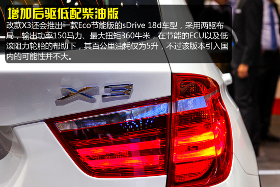 全新一代寶馬X3車展實拍 跟隨X5的腳步