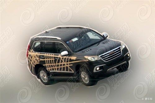 預計今年年內亮相 哈弗H9諜照再曝光