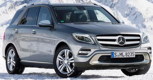 [海外車訊]奔馳改款ML外觀效果圖首曝光